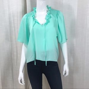 BCBGeneration Ruffle collar blouse